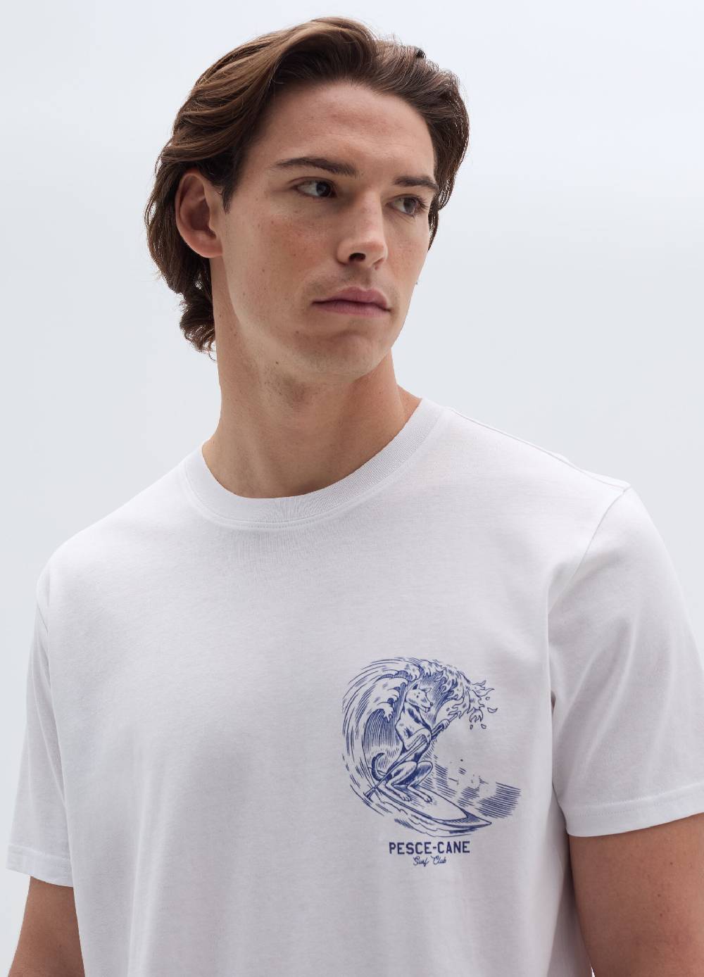 Ovs T-shirt In Cotone Con Stampa Motivo Surf