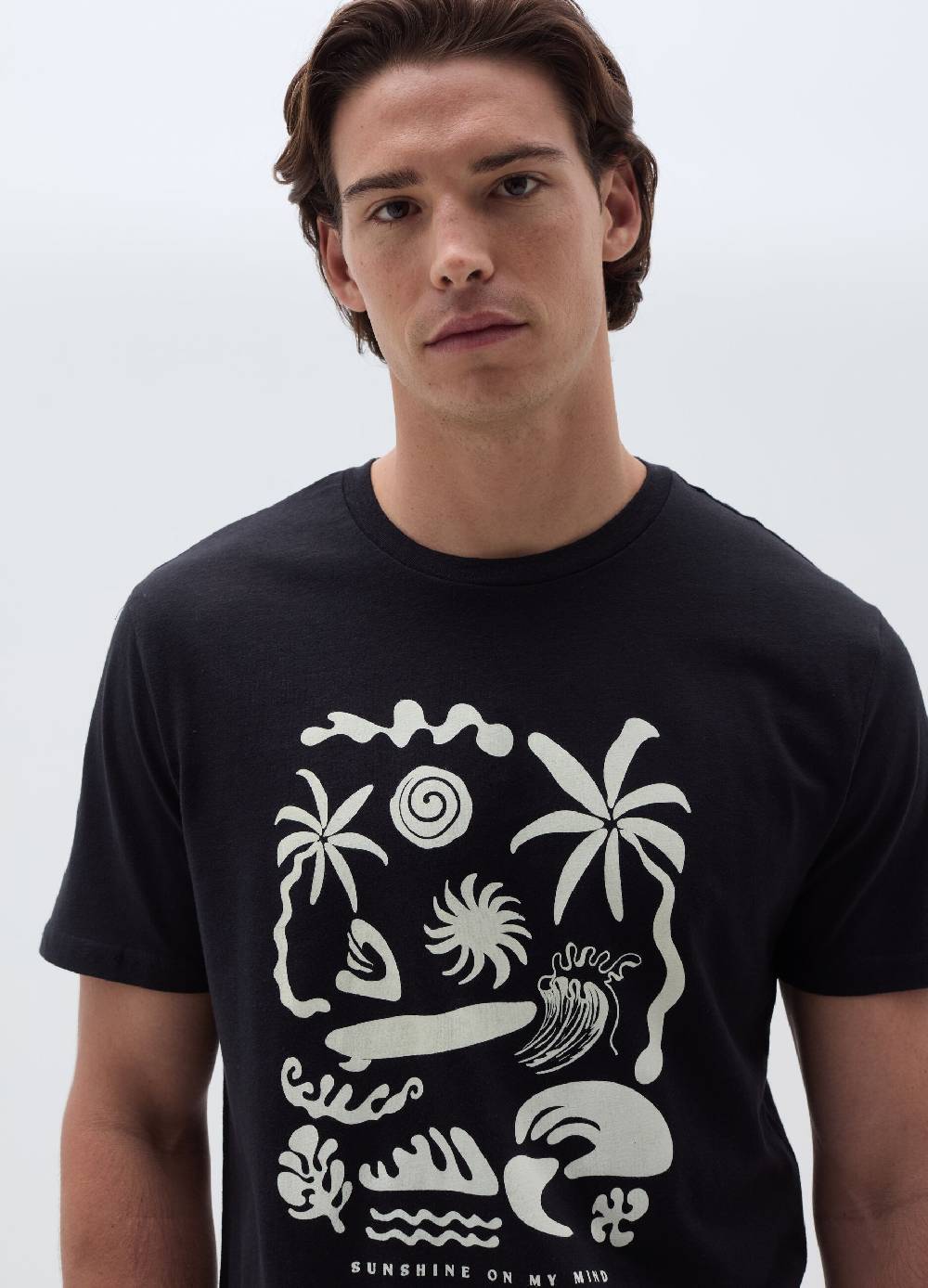 Ovs T-shirt in cotone con stampa motivo surf