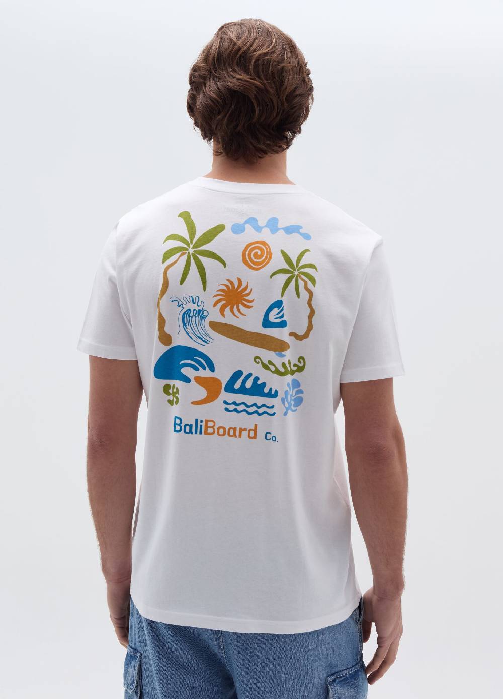 Ovs T-shirt In Cotone Con Stampa Motivo Surf