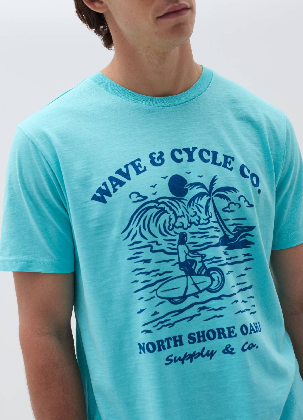 Ovs T-shirt In Cotone Con Stampa Motivo Surf