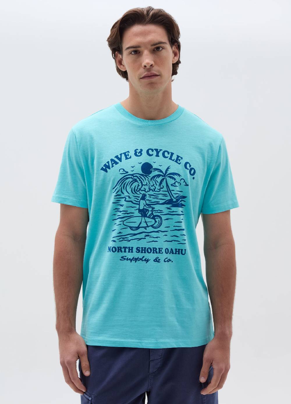 Ovs T-shirt in cotone con stampa motivo surf