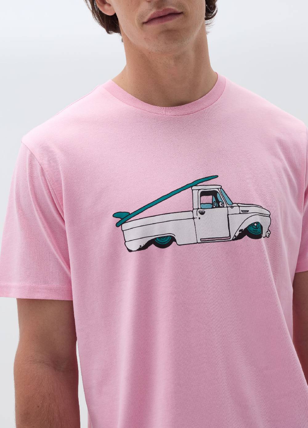 Ovs T-shirt In Cotone Con Stampa Motivo Surf