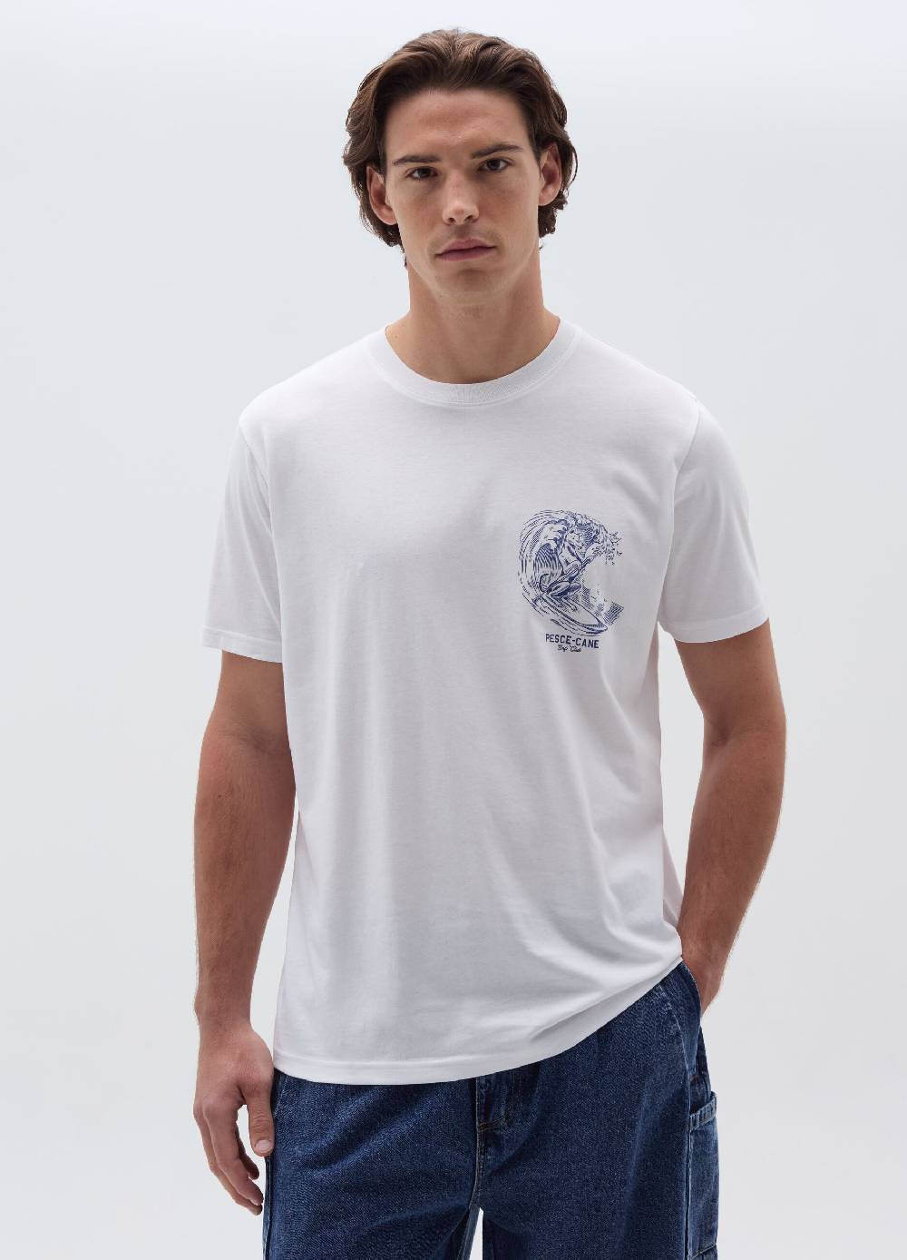 Ovs T-shirt in cotone con stampa motivo surf