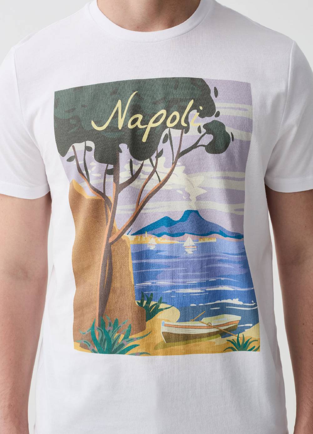 Ovs T-shirt In Cotone Con Stampa Napoli