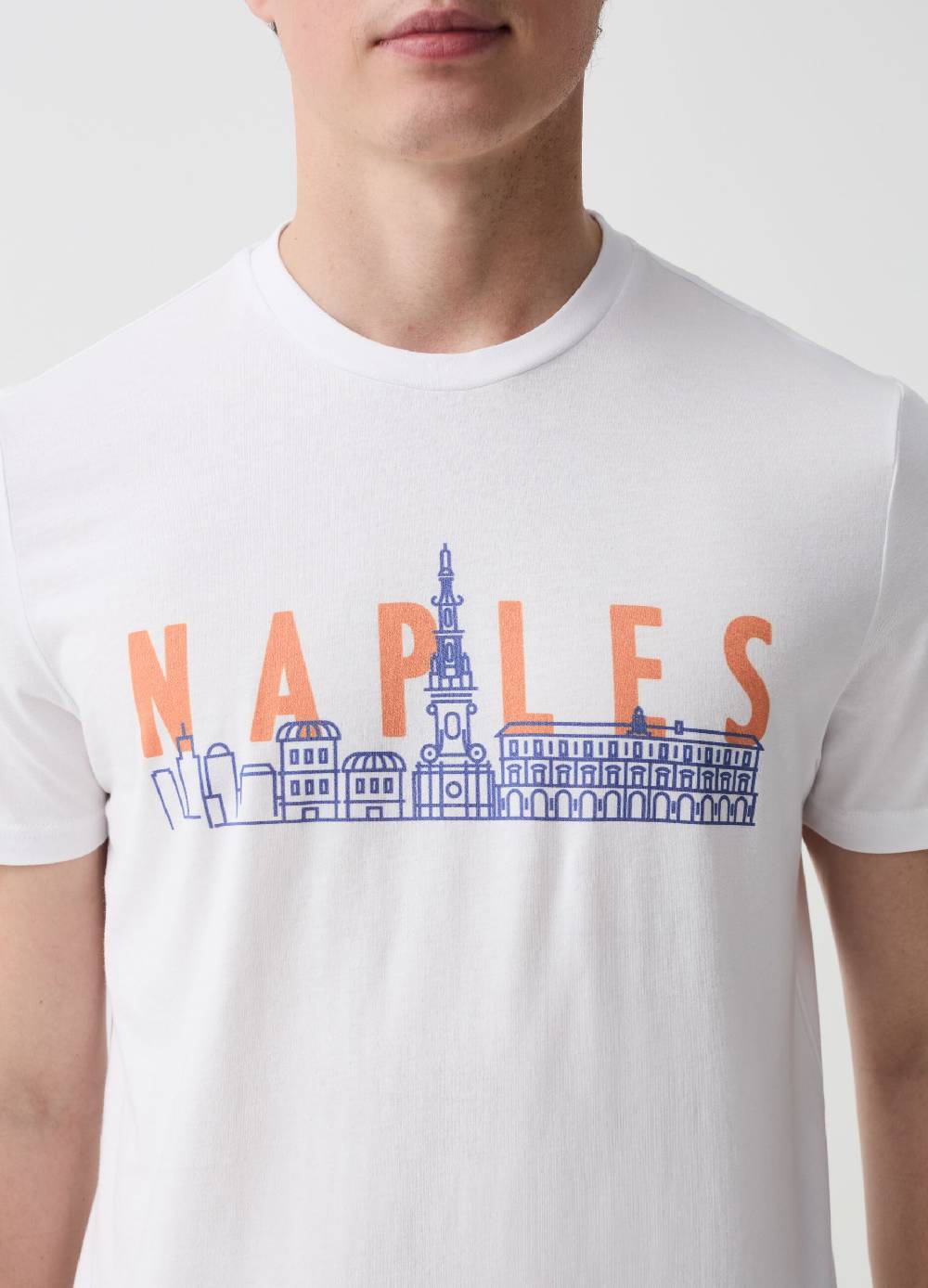 Ovs T-shirt In Cotone Con Stampa Napoli