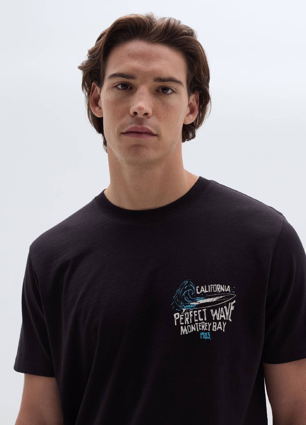 Ovs T-shirt In Cotone Con Stampa Onde