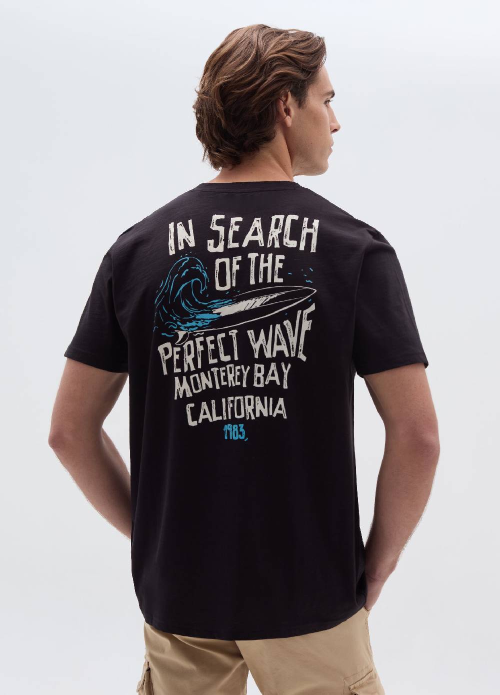 Ovs T-shirt In Cotone Con Stampa Onde