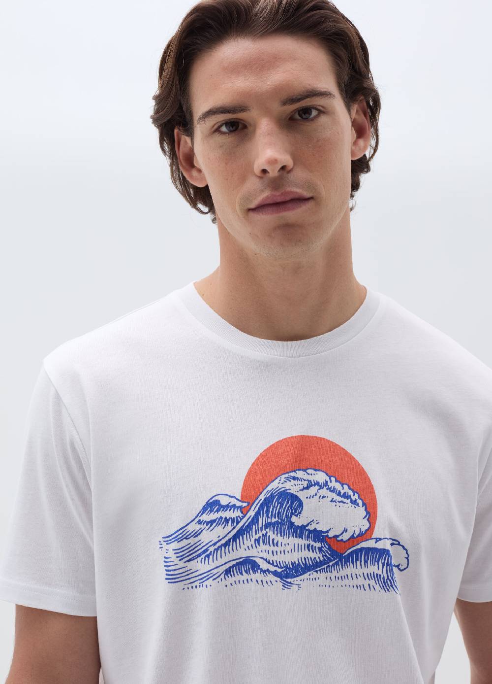 Ovs T-shirt In Cotone Con Stampa Onde