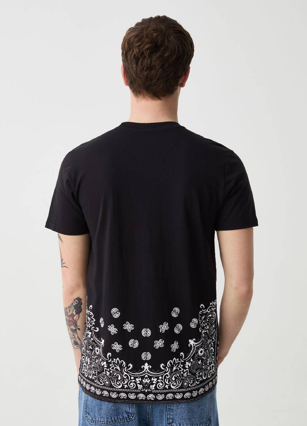 Ovs T-shirt In Cotone Con Stampa Paisley