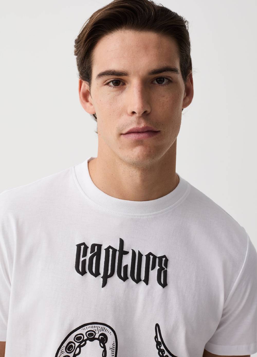 Ovs T-shirt In Cotone Con Stampa Piovra
