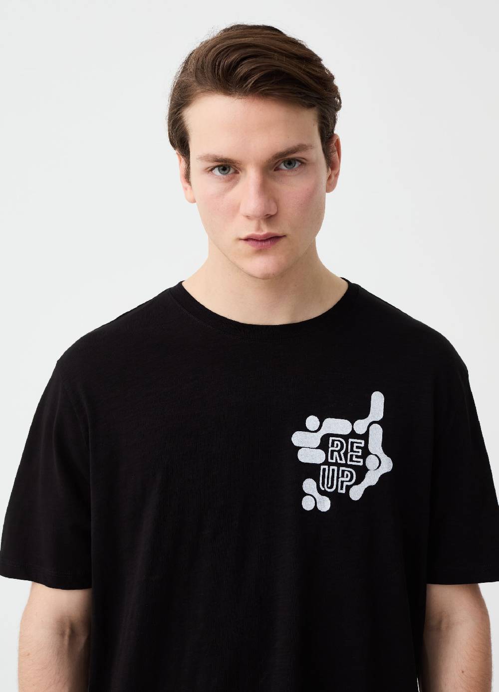 Ovs T-shirt In Cotone Con Stampa RE-UP
