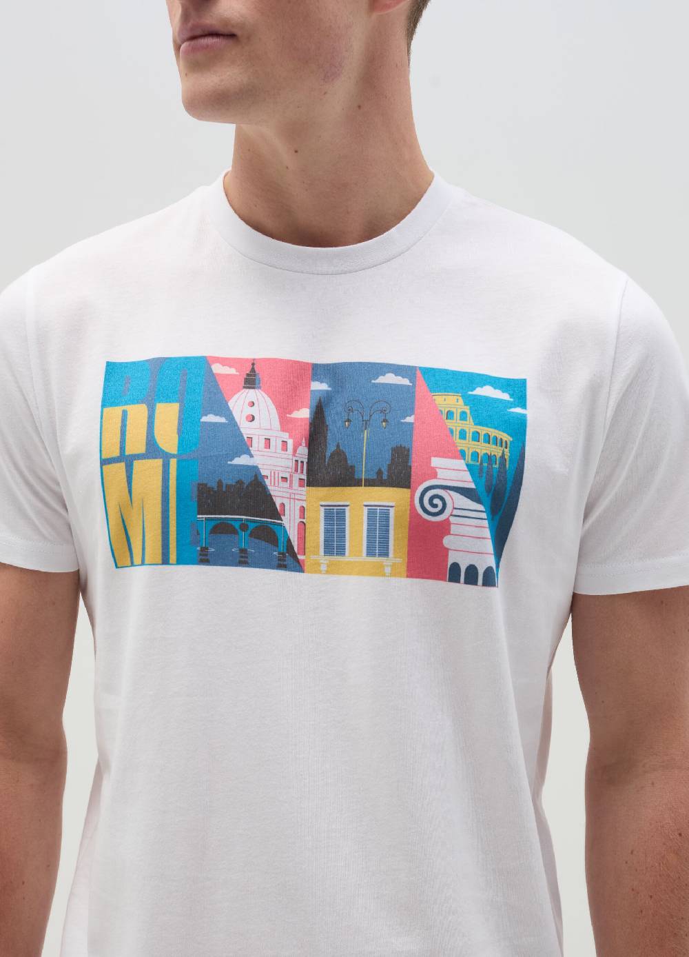 Ovs T-shirt In Cotone Con Stampa Roma