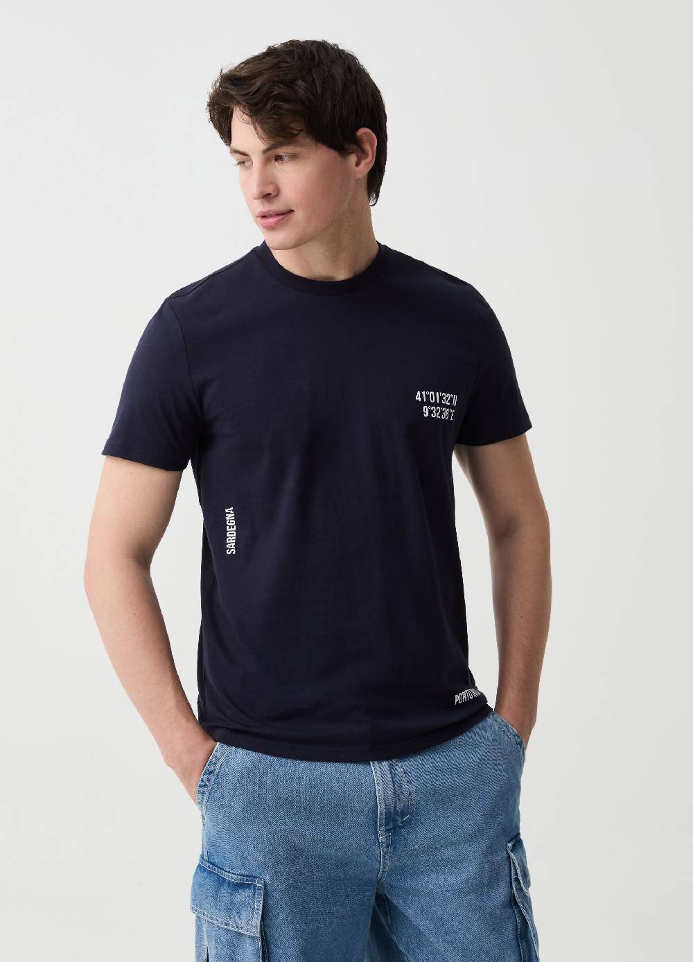Ovs T-shirt in cotone con stampa Sardegna