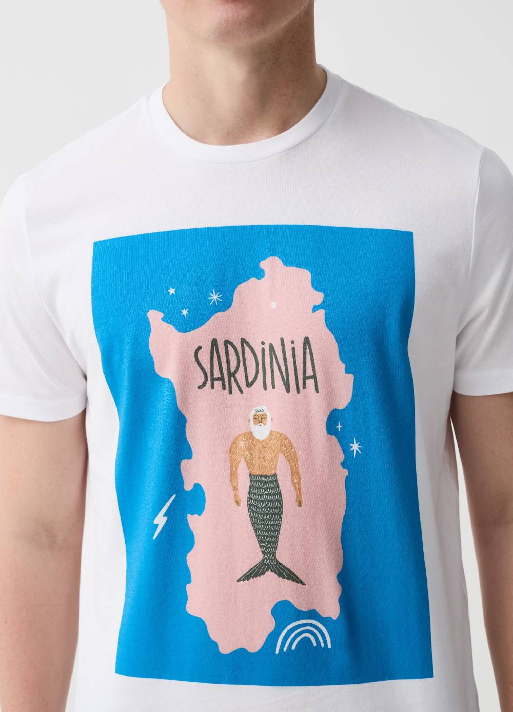 Ovs T-shirt In Cotone Con Stampa Sardegna