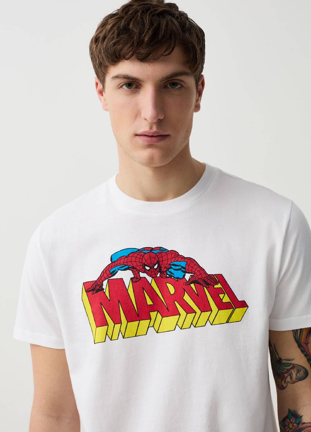 Ovs T-shirt In Cotone Con Stampa Spider-Man