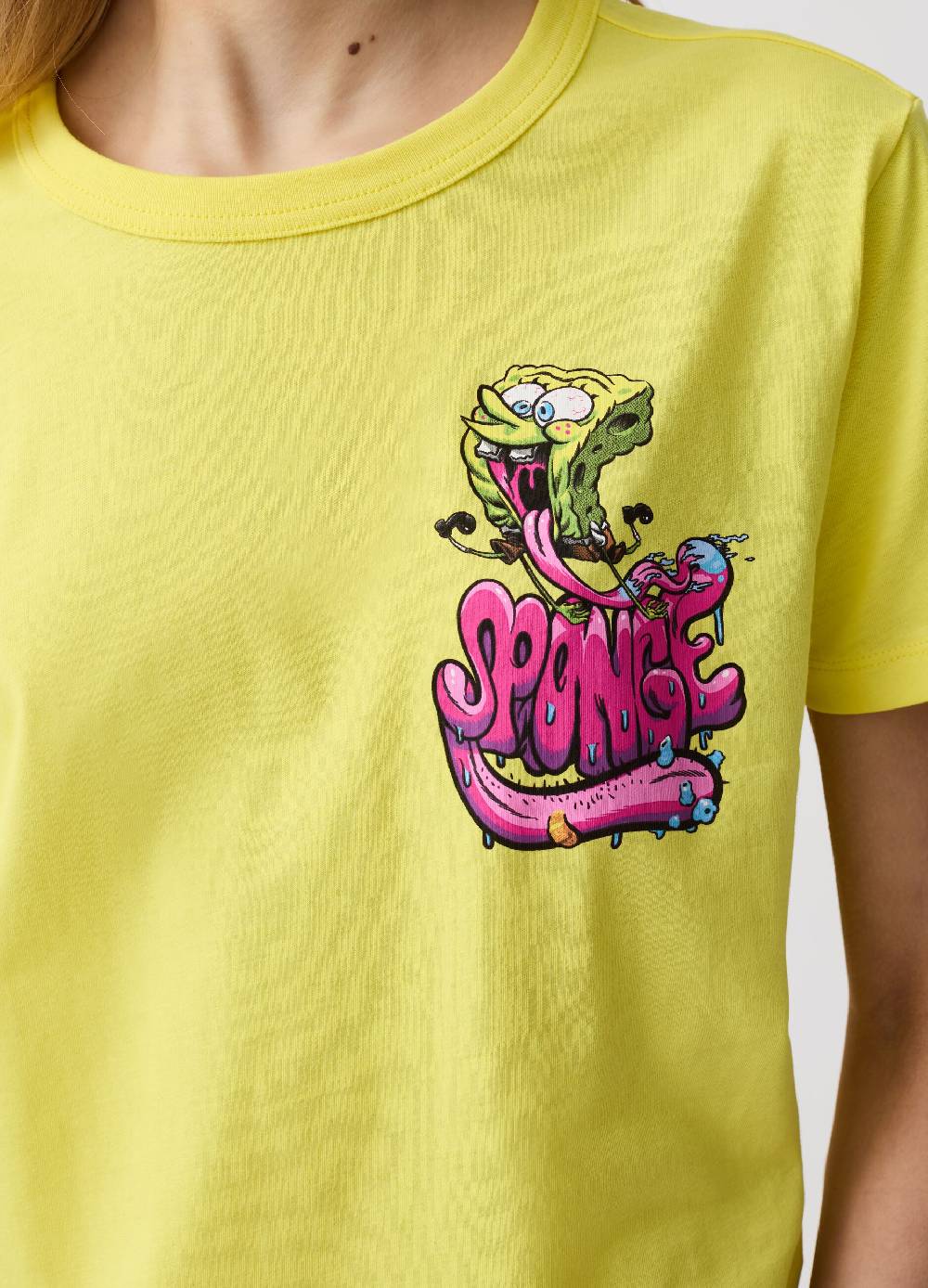 Ovs T-shirt In Cotone Con Stampa SpongeBob