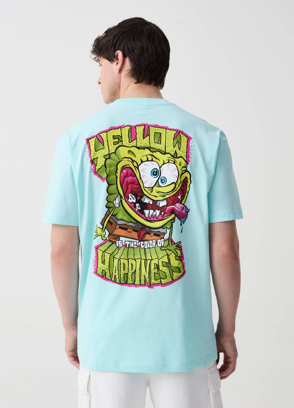 Ovs T-shirt In Cotone Con Stampa Spongebob