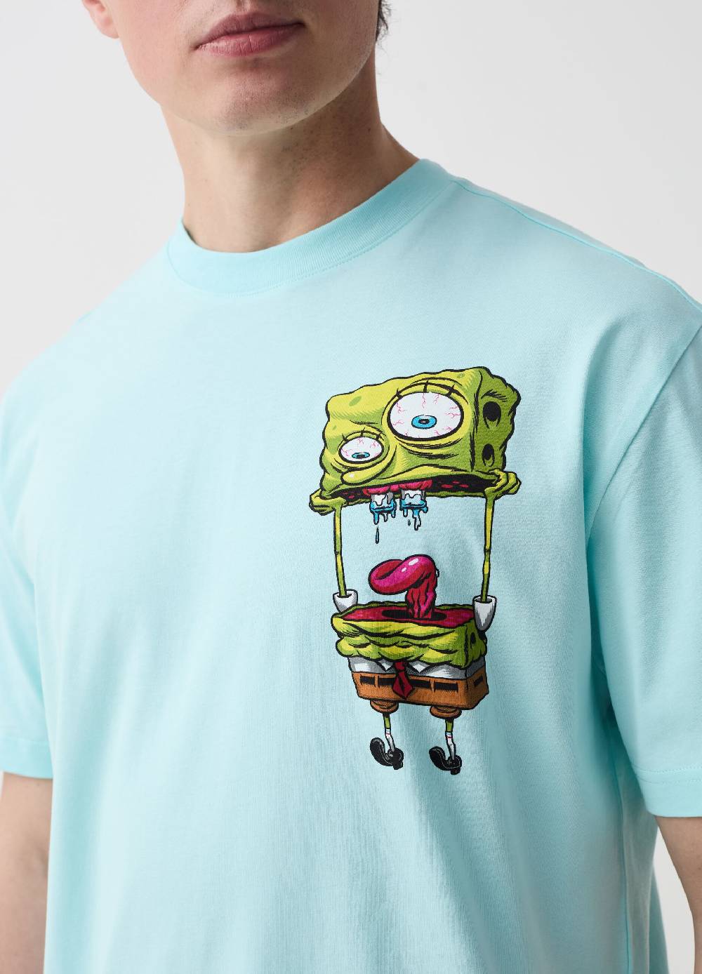 Ovs T-shirt In Cotone Con Stampa Spongebob