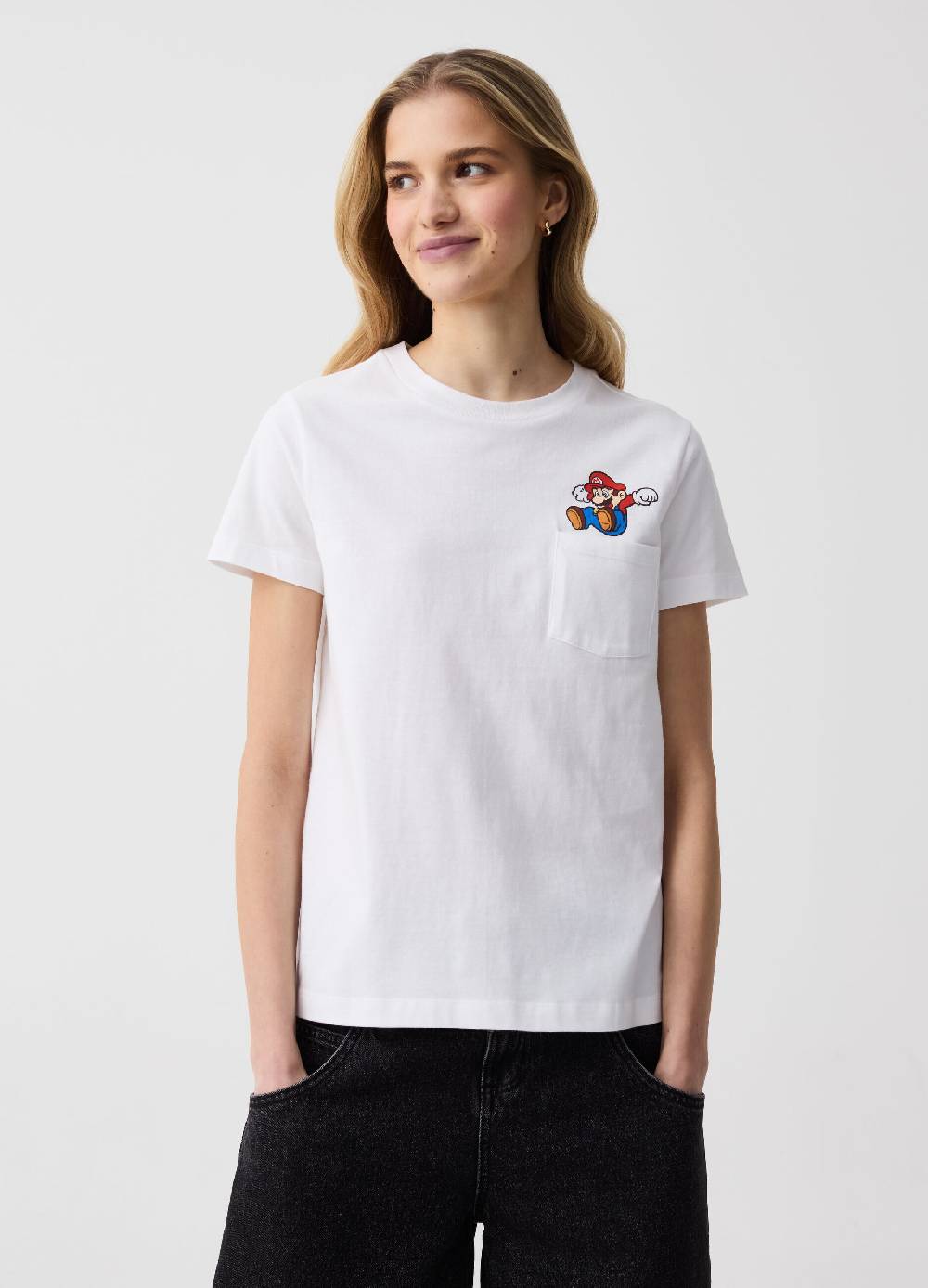 Ovs T-shirt in cotone con stampa Super Mario™