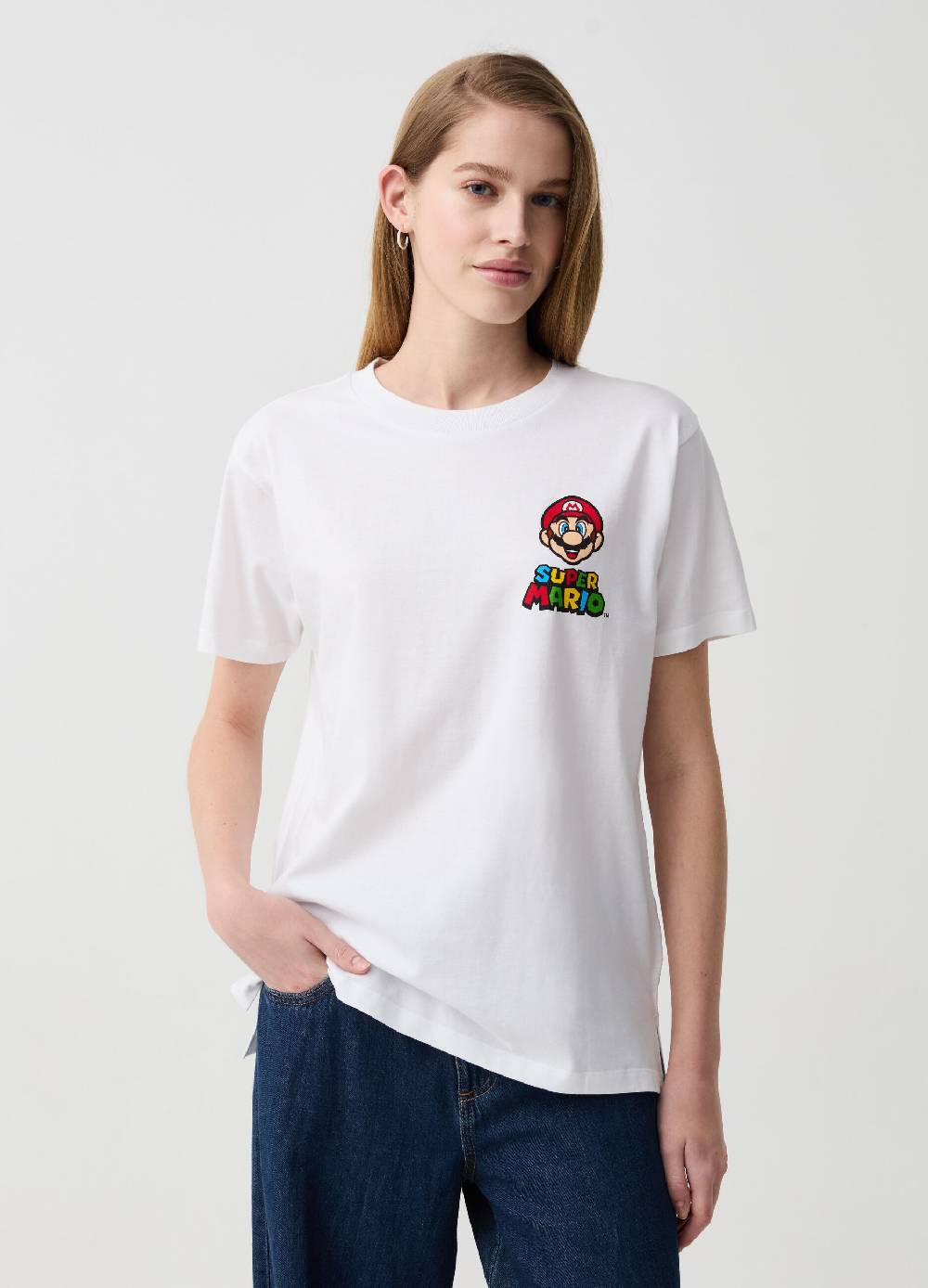 Ovs T-shirt in cotone con stampa Super Mario™