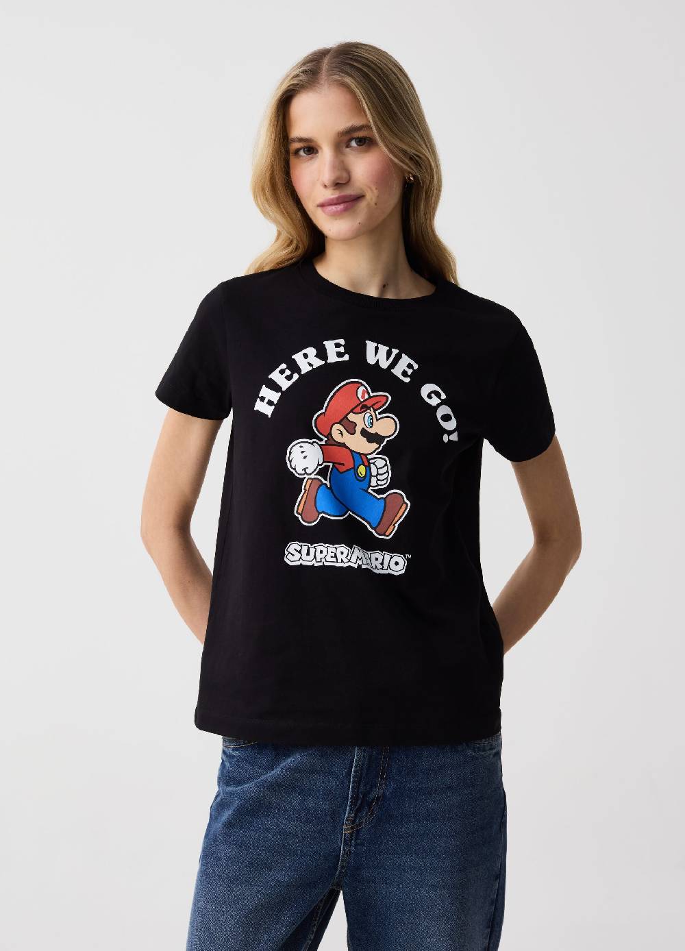 Ovs T-shirt in cotone con stampa Super Mario™
