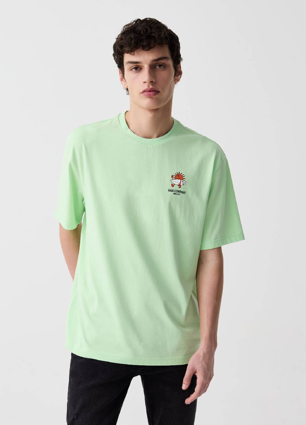 Ovs T-shirt In Cotone Con Stampa Surf