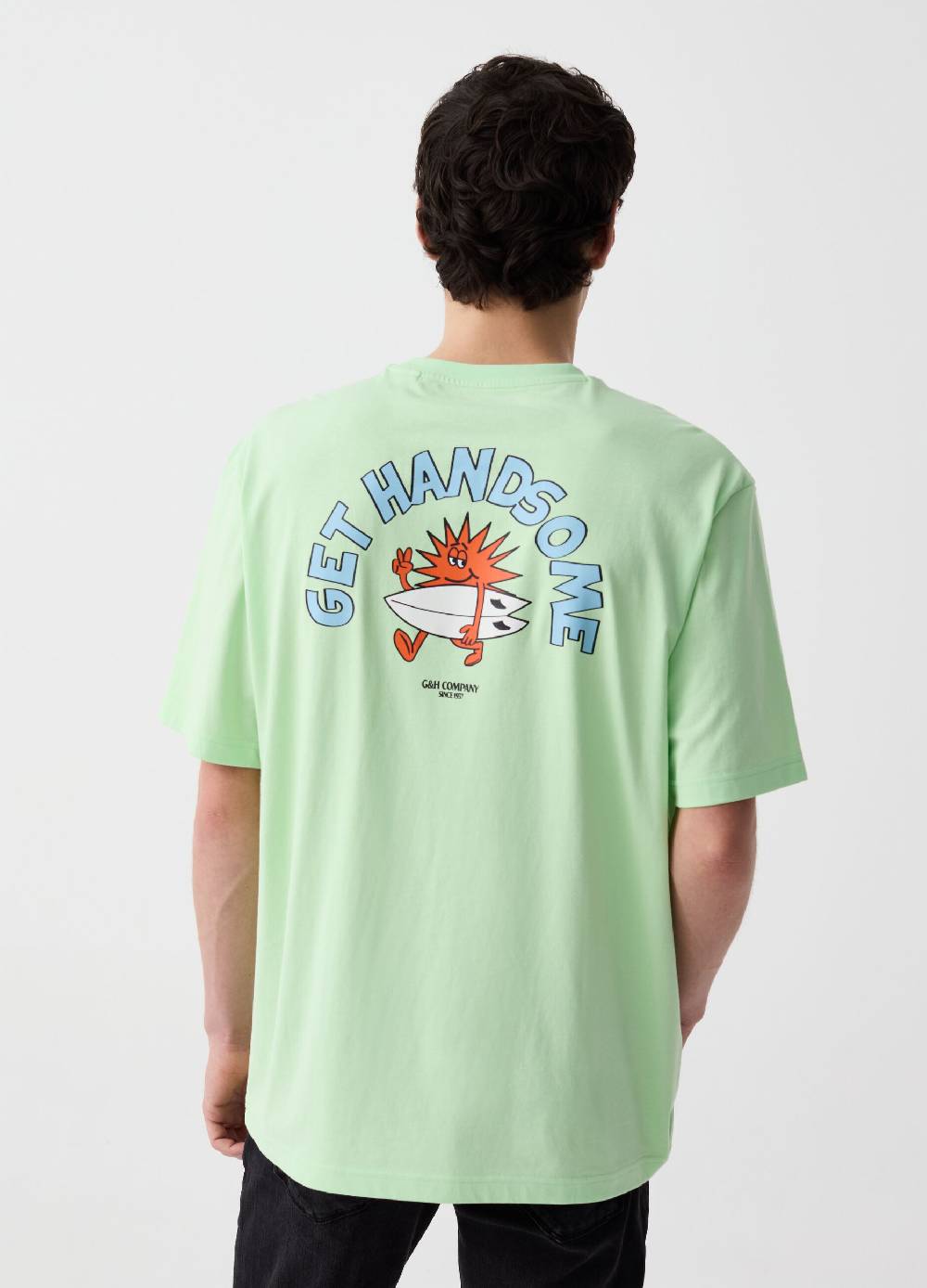 Ovs T-shirt In Cotone Con Stampa Surf