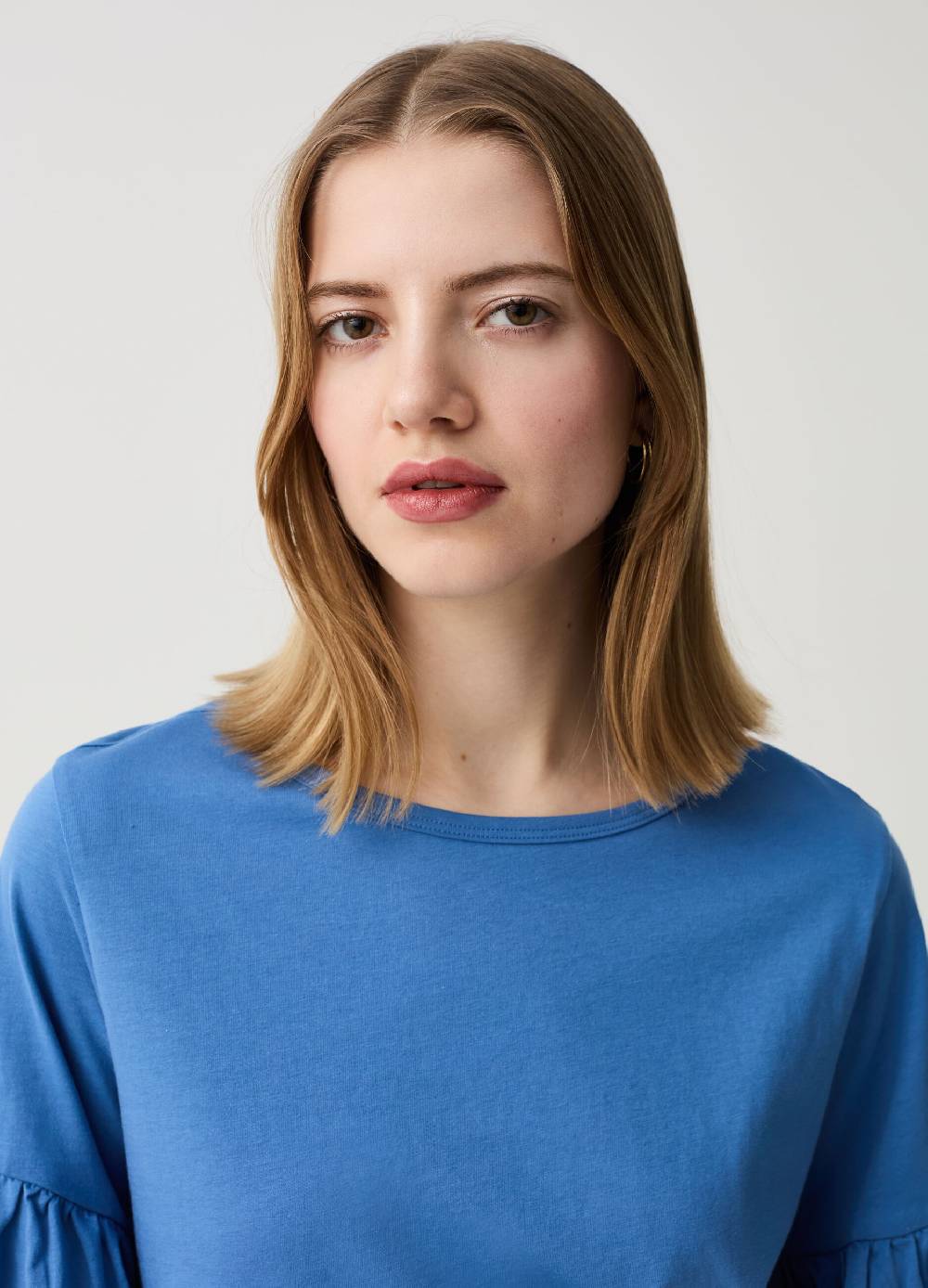 Ovs T-shirt In Cotone Con Volant