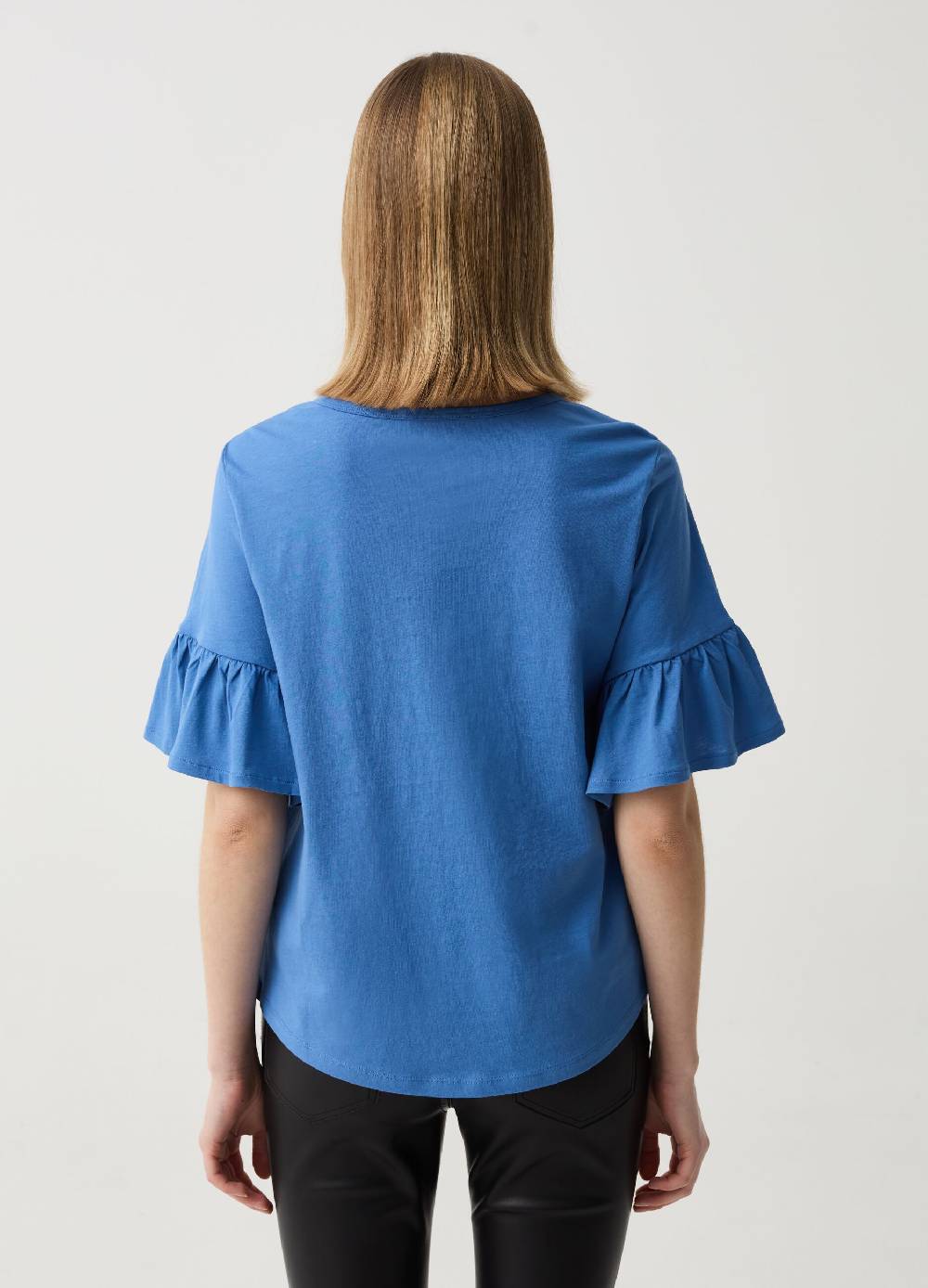 Ovs T-shirt In Cotone Con Volant