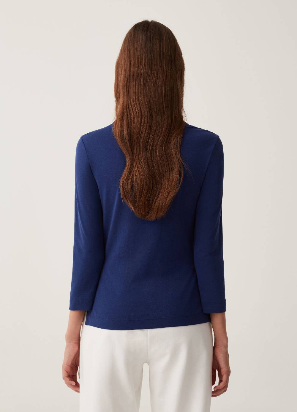 Ovs T-shirt In Cotone Maniche A Tre Quarti