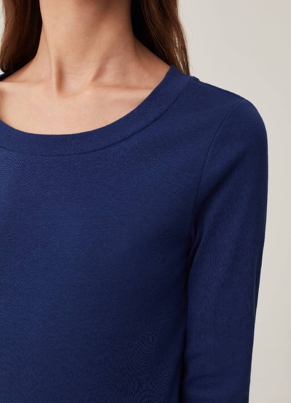 Ovs T-shirt In Cotone Maniche A Tre Quarti