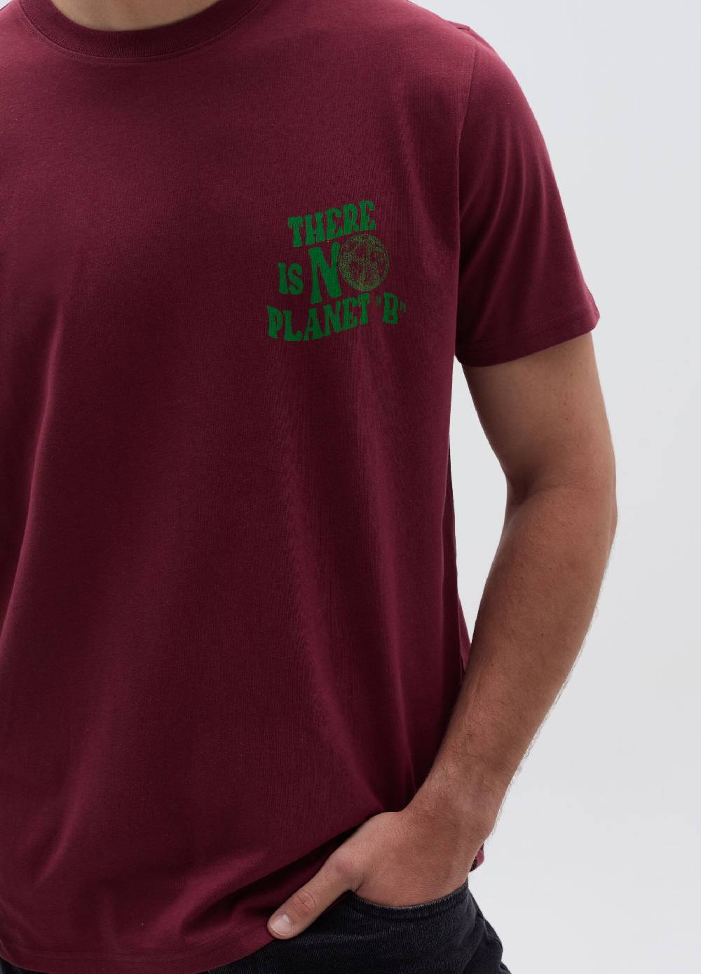 Ovs T-shirt In Cotone Motivo There Is No Planet B