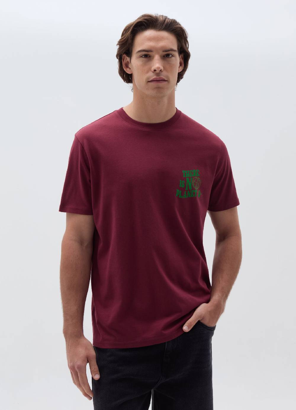 Ovs T-shirt in cotone motivo There is no Planet B