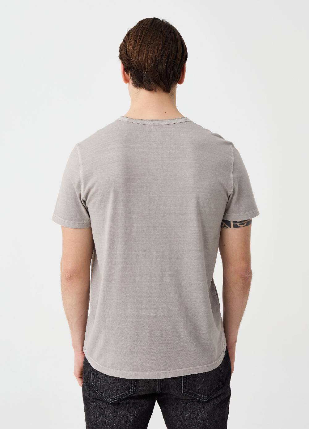 Ovs T-shirt In Cotone Slub Con Scollo Serafino