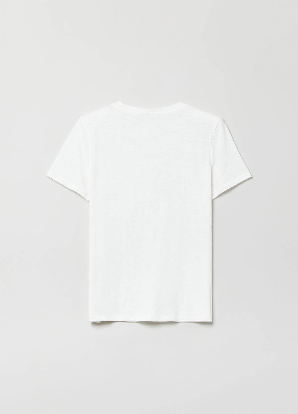 Ovs T-shirt In Cotone Slub Con Stampa Logo