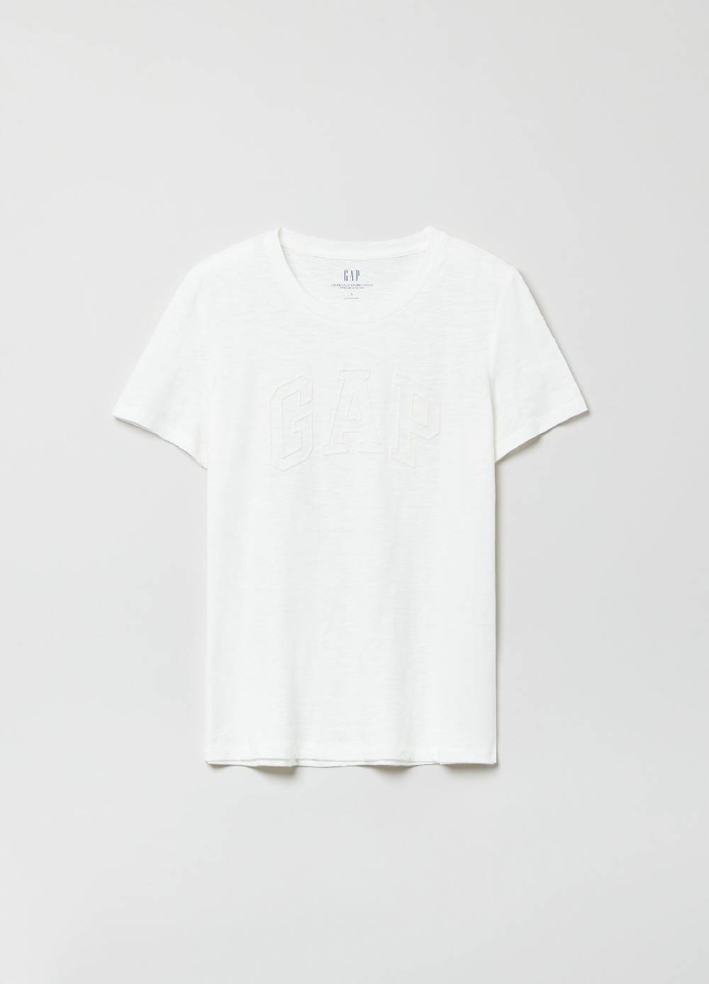 Ovs T-shirt in cotone slub con stampa logo