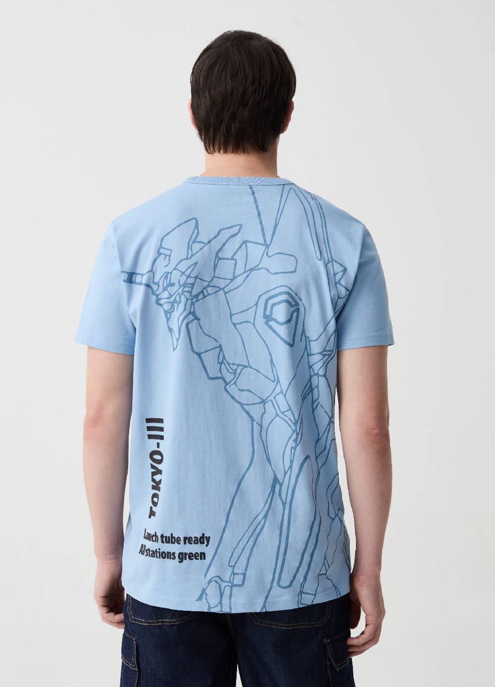 Ovs T-shirt In Cotone Stampa Evangelion Nerv