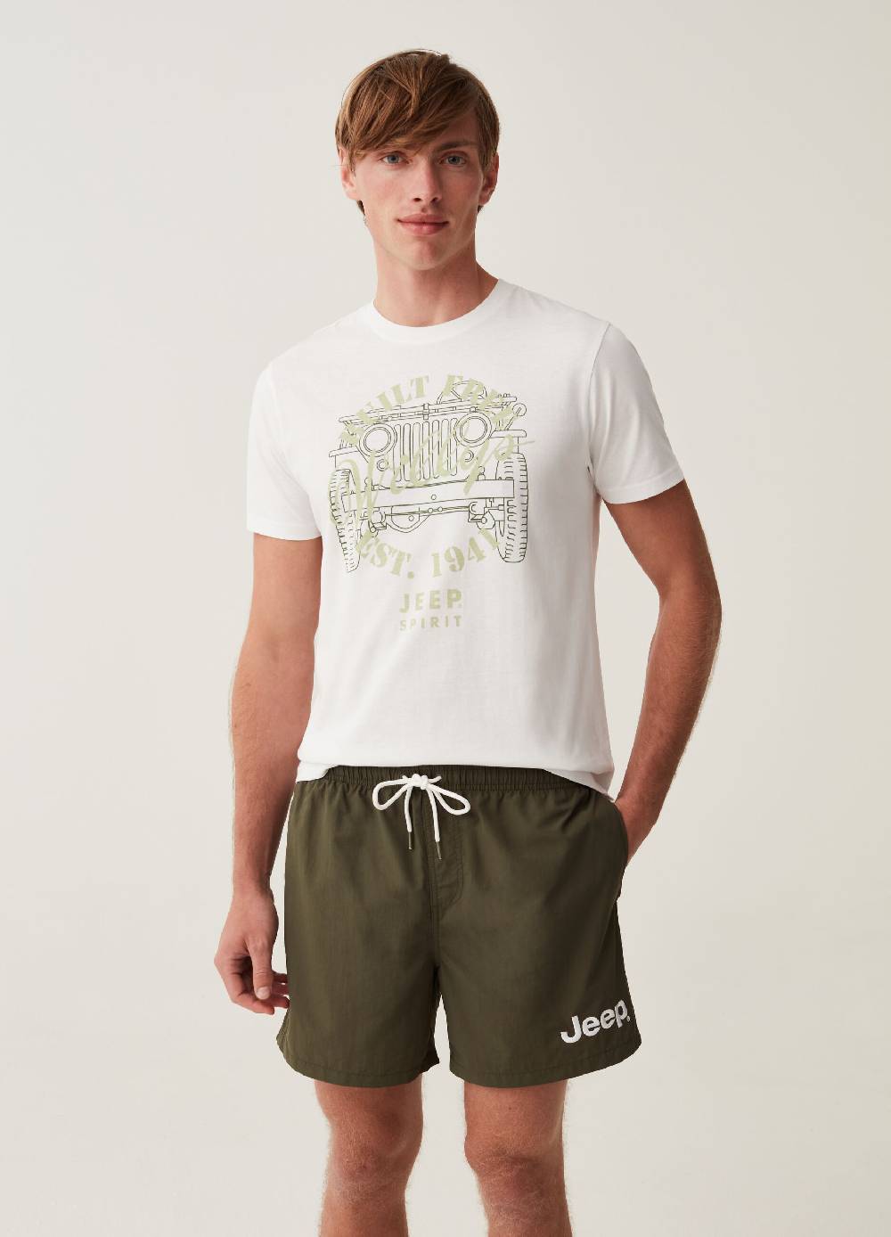 Ovs T-shirt in cotone stampa Jeep