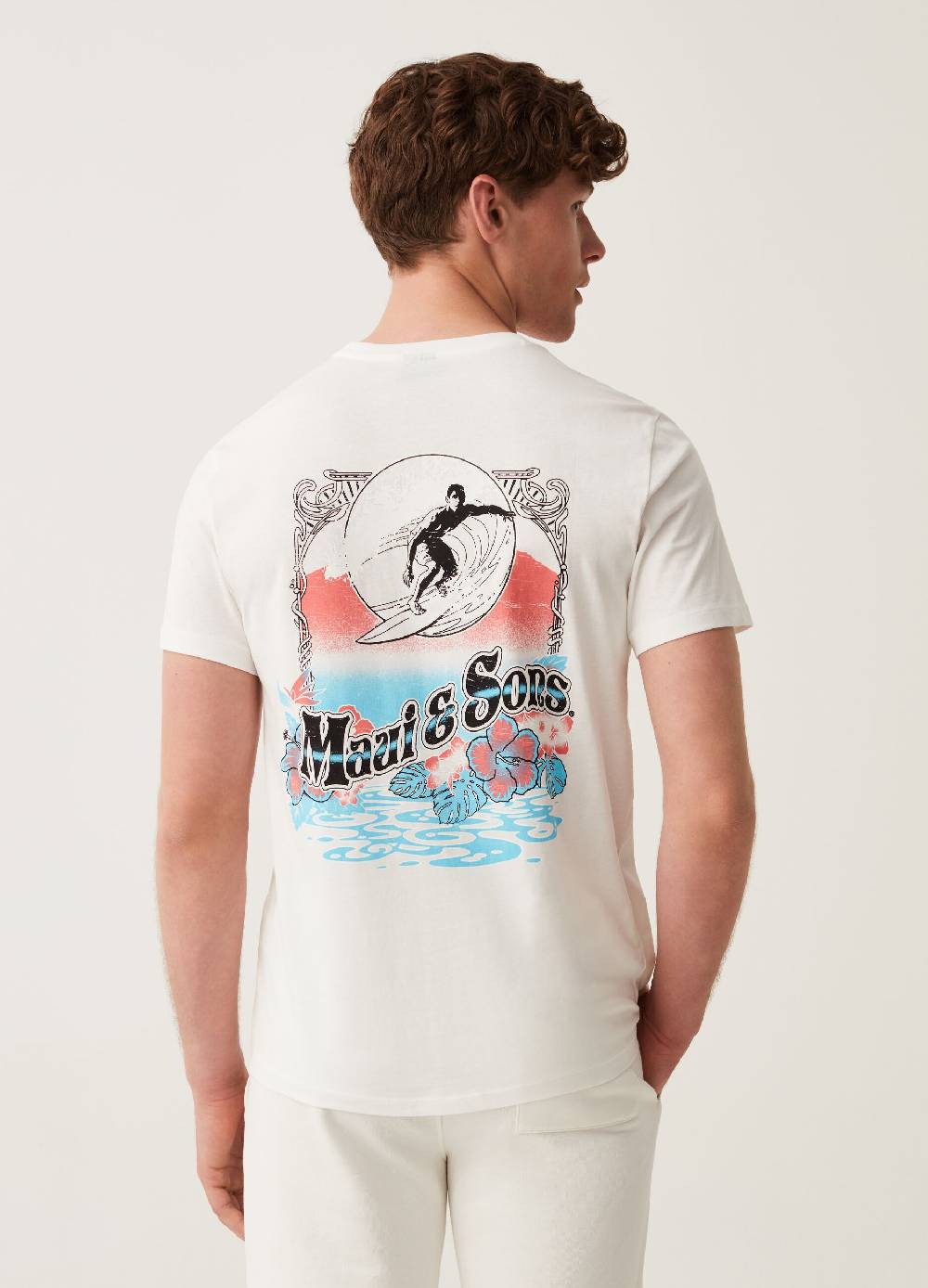 Ovs T-shirt In Cotone Stampa Maui And Sons