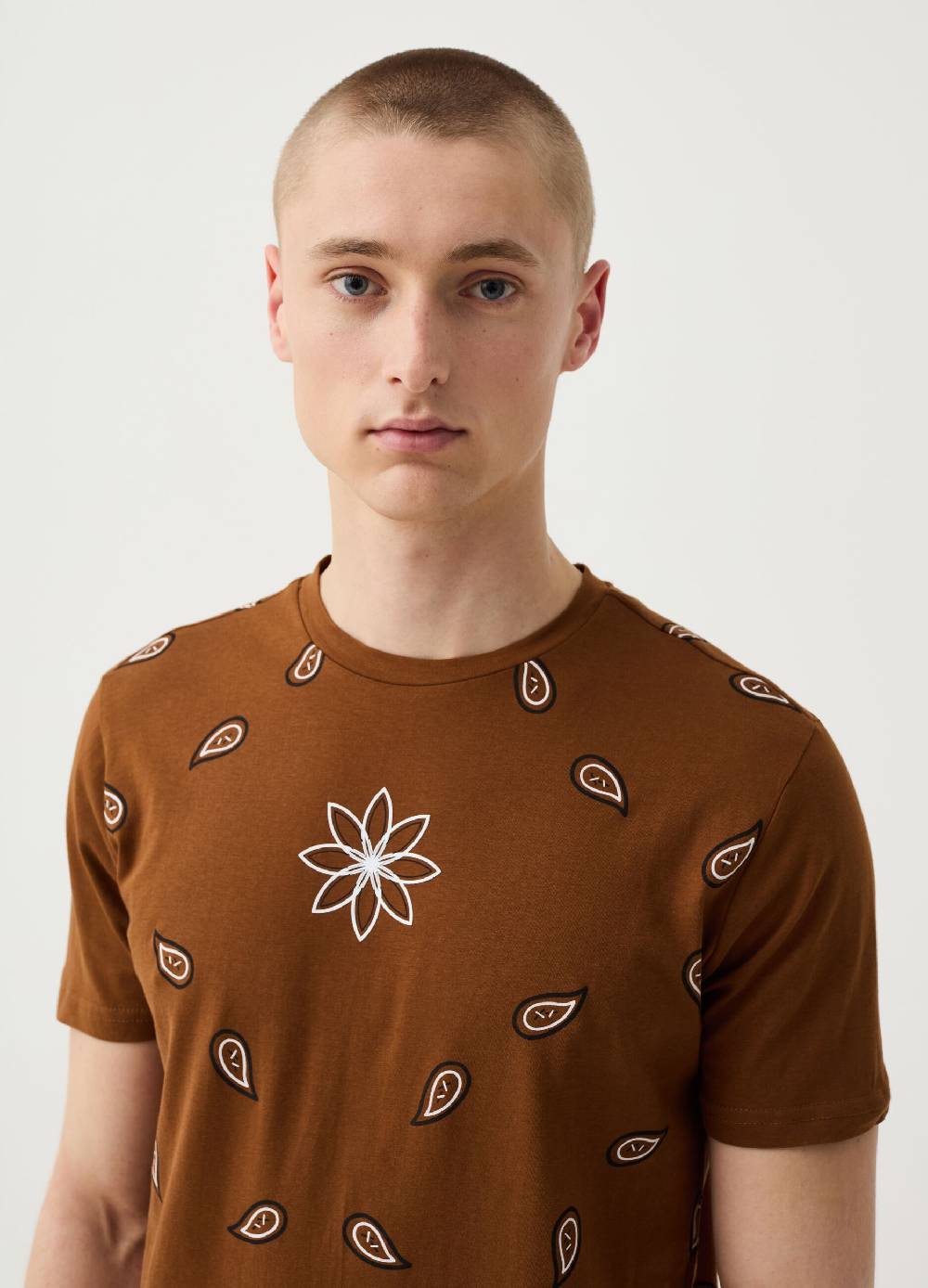 Ovs T-shirt In Cotone Stampa Paisley