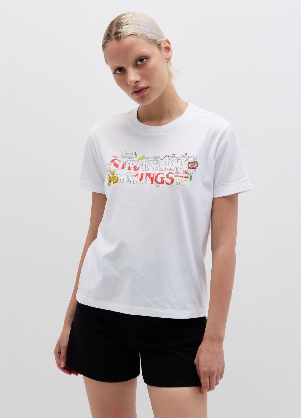 Ovs T-shirt in cotone stampa Stranger Things