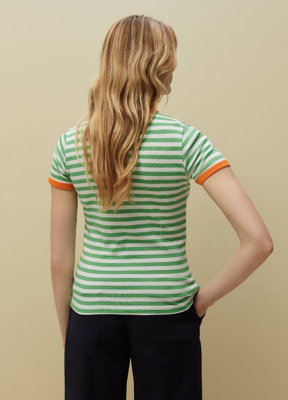 Ovs T-shirt In Cotone Supima A Righe