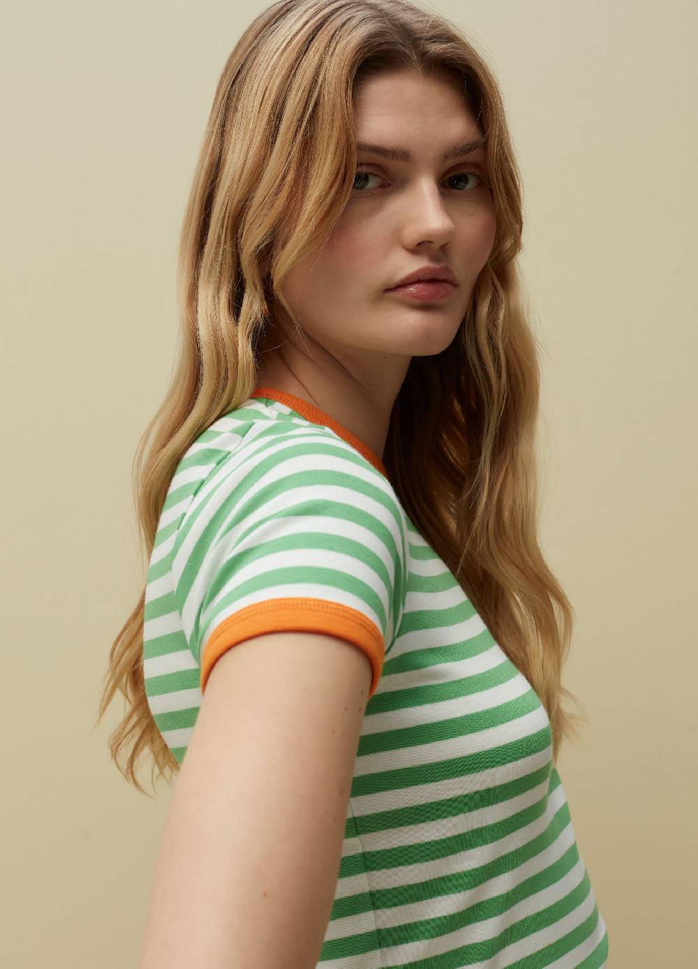 Ovs T-shirt In Cotone Supima A Righe