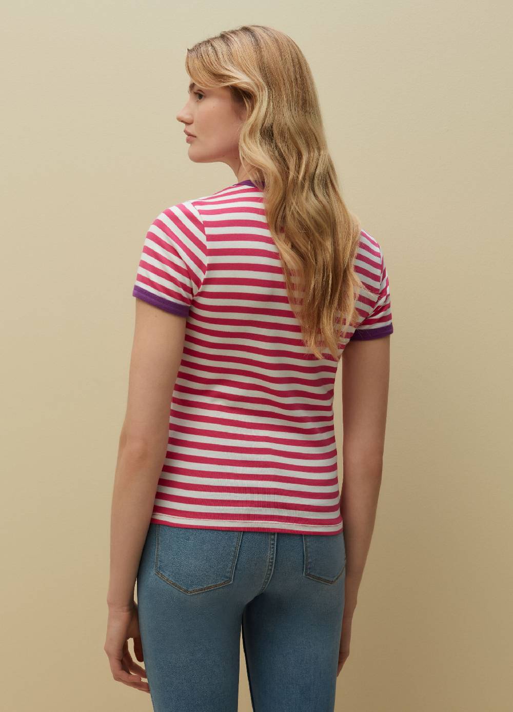 Ovs T-shirt In Cotone Supima A Righe