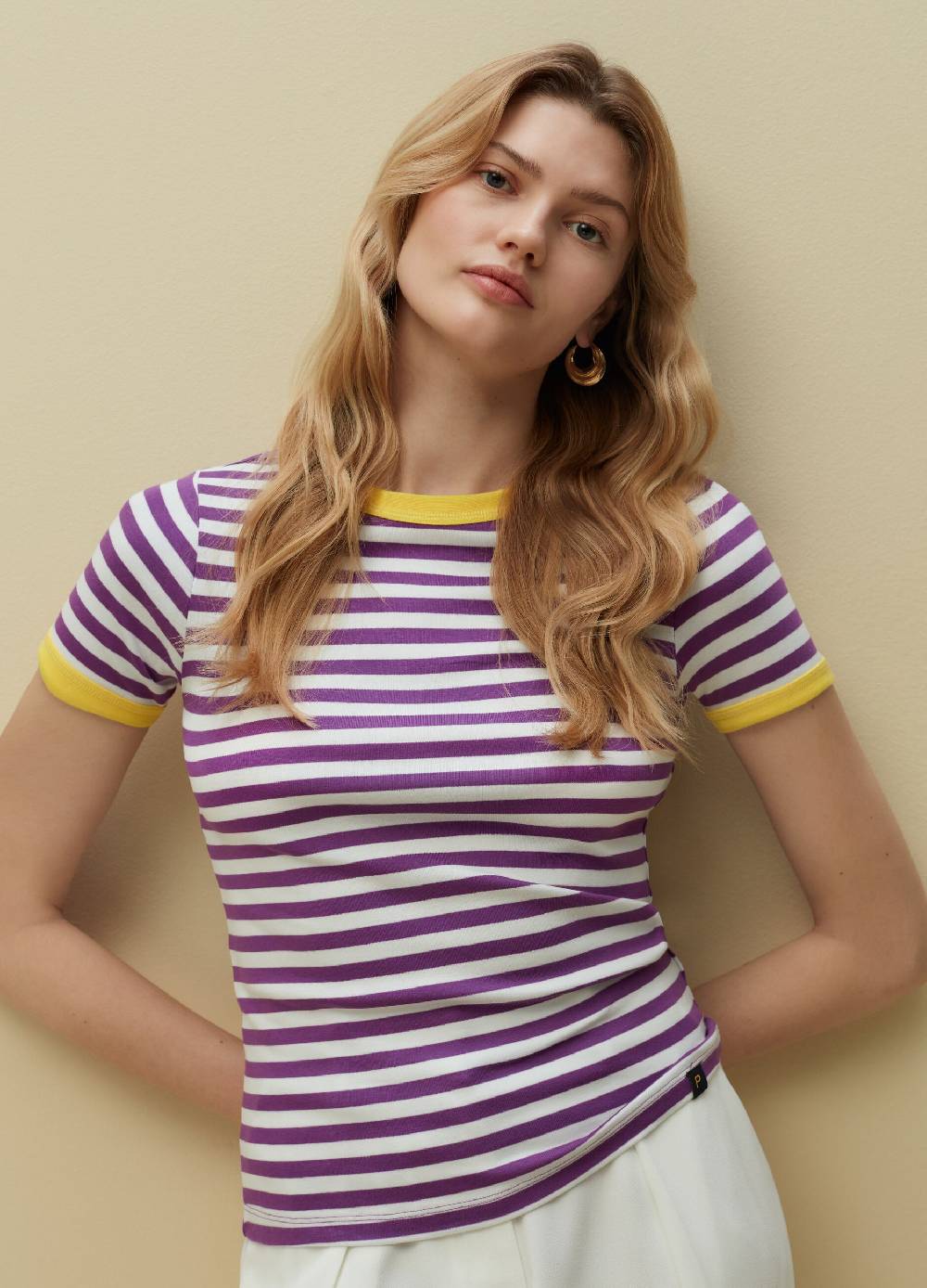 Ovs T-shirt In Cotone Supima A Righe