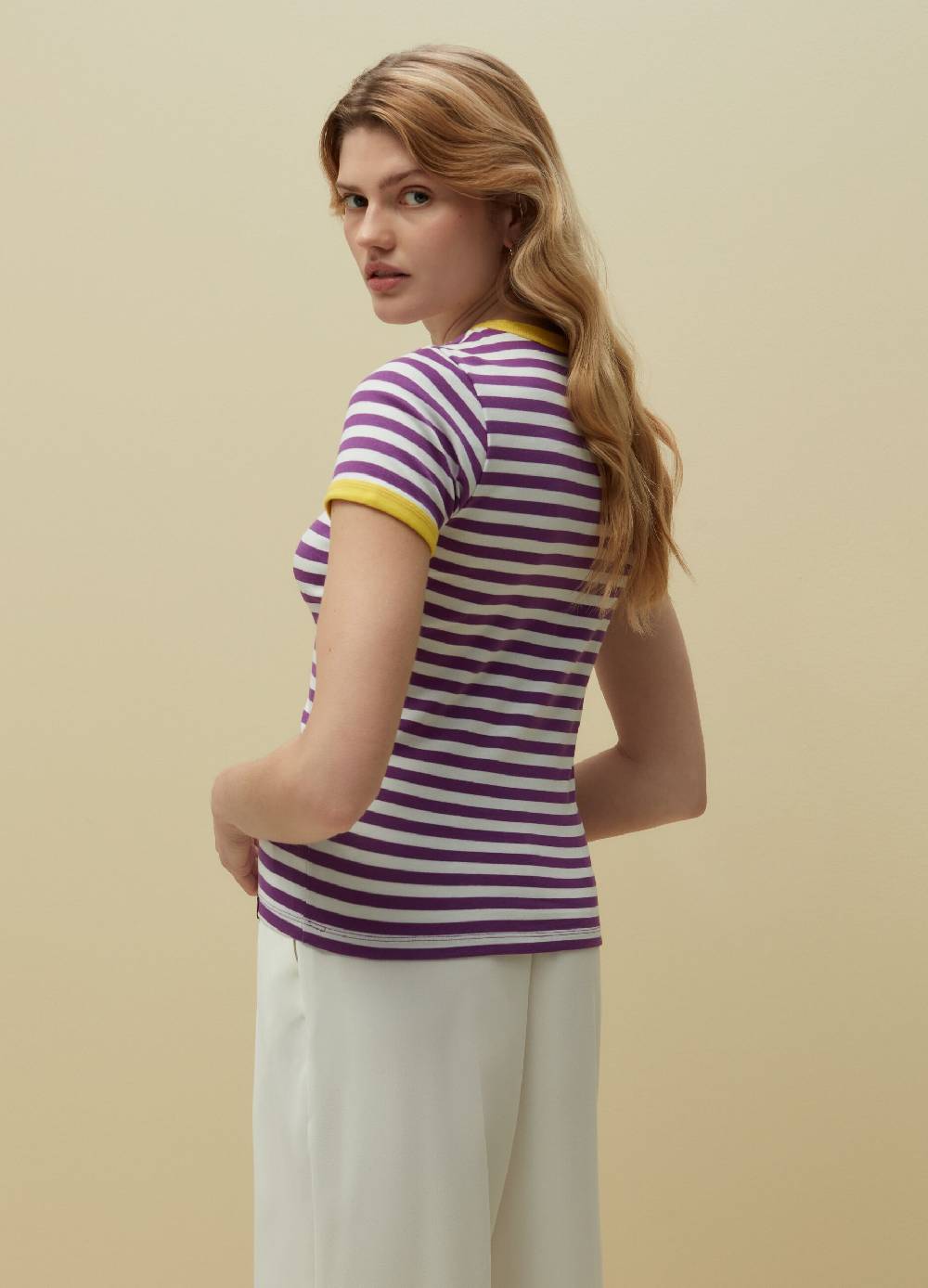 Ovs T-shirt In Cotone Supima A Righe