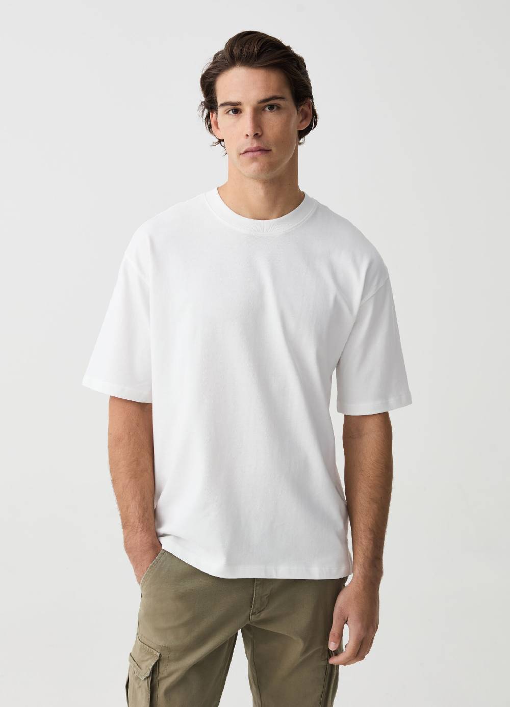 Ovs T-shirt in cotone tinta unita