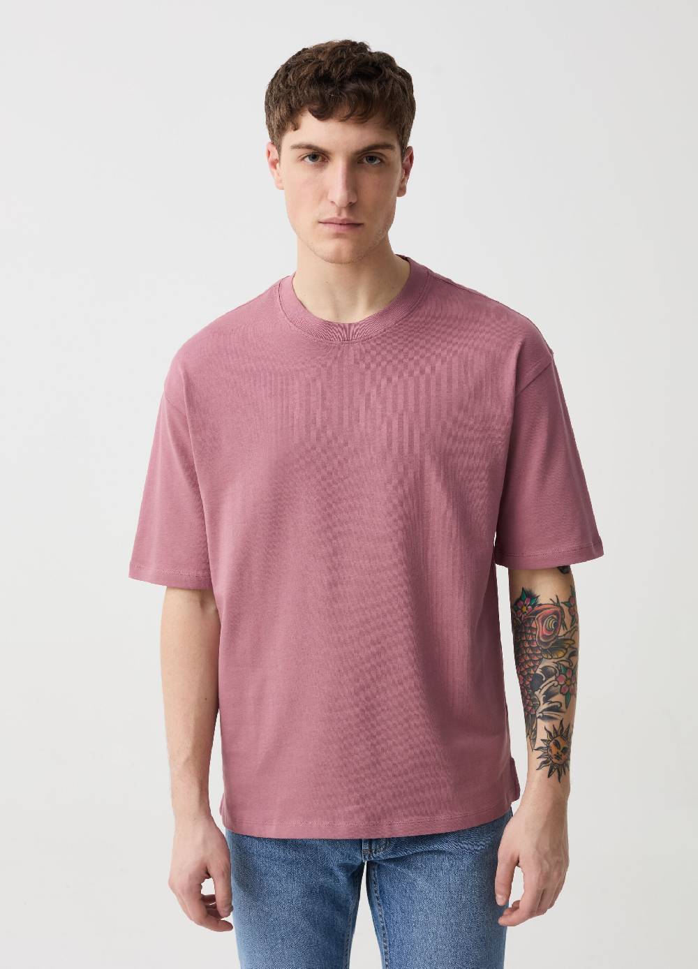 Ovs T-shirt in cotone tinta unita