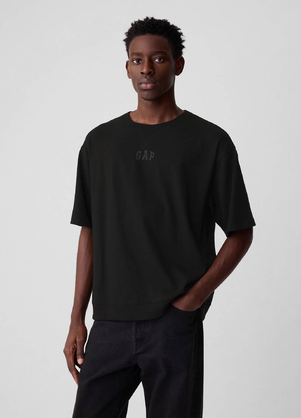 Ovs T-shirt in felpa con stampa logo