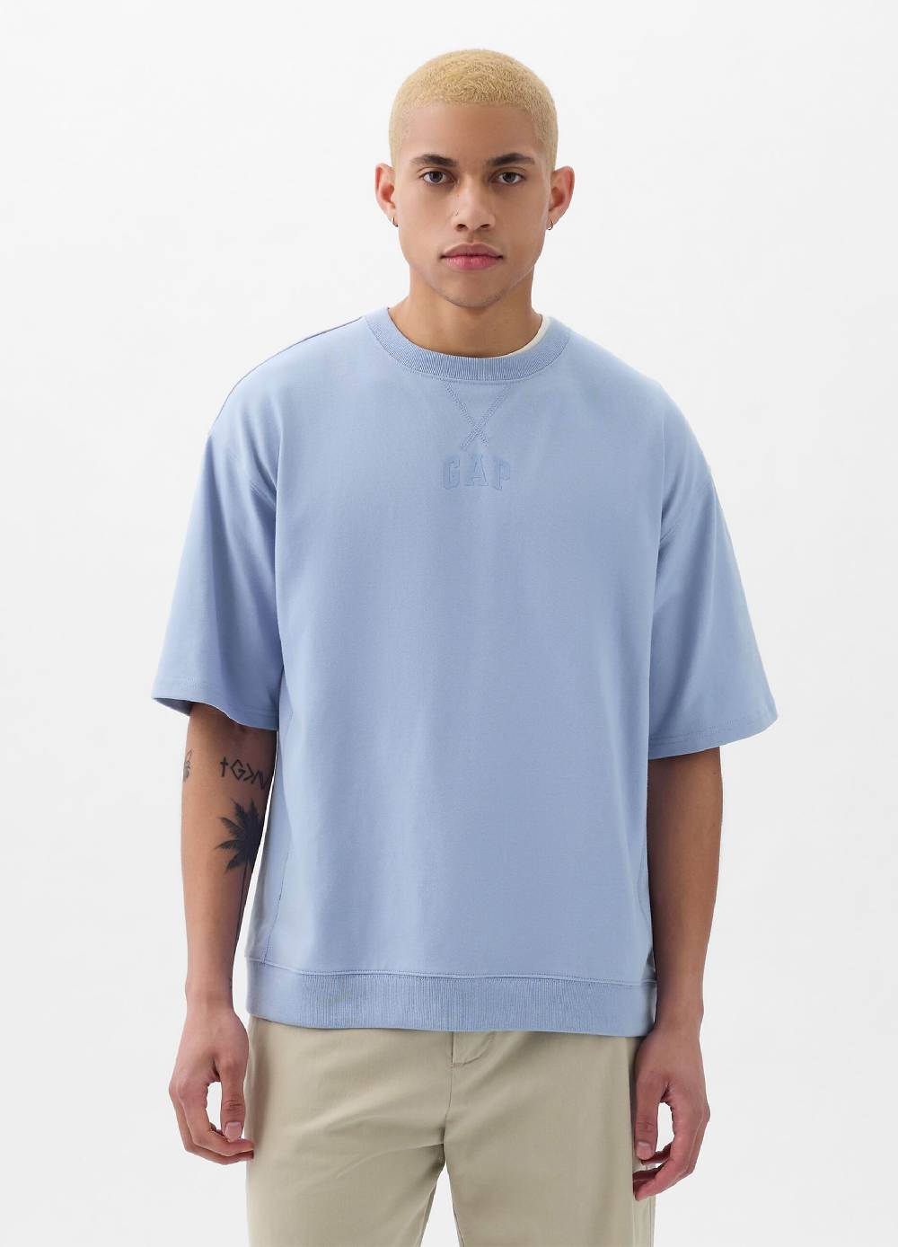 Ovs T-shirt in felpa con stampa logo